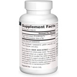 Back of Proanthodyn Grape Seed Extract bottle with supplement facts panel