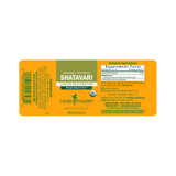Shatavari liquid extract label with supplement facts