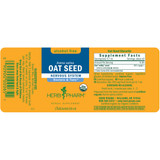 Oat Seed alcohol-free liquid extract label with supplement facts