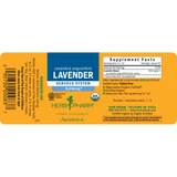 Lavender liquid extract label with supplement facts