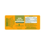 Herb Pharm Vein Health bottle label laid flat with supplement facts