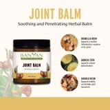 Joint Balm jar with boswellia resin, guduchi stem and guggulu resin graphic
