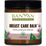Banyan Botanicals Breast Care Balm Gentle Lymphatic Massage 4 oz (113 g) jar