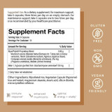 MycoPhyto Complex supplement facts with six-mushroom blend