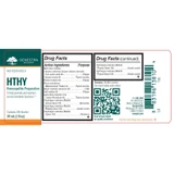 HTHY label with drug facts panel