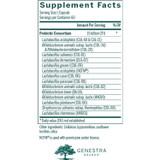 HMF Multi Strain supplement facts panel listing probiotic strains