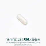Single white capsule, serving size is one capsule