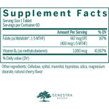 Genestra Brands Active Chewable B12/Methylcobalamin - 60 Tablets
