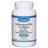 EuroMedica Ashwagandha Complex Stress Relief 60 capsule bottle