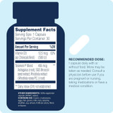 Telomere Pro supplement facts panel with recommended dose