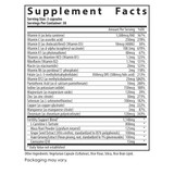 Supplement facts panel for FertilAid for Men