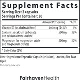 Fairhaven Health Calcium + Magnesium - 60 Capsules