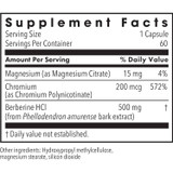 Metabolic Maintenance Berberine + Chromium - 60 Capsules