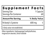 Metabolic Maintenance NAC 600mg - 60 Capsules