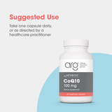 Allergy Research Group CoQ10 100 mg bottle, take one capsule daily