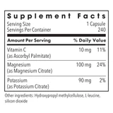 Metabolic Maintenance Potassium Magnesium Citrate - 240 Capsules