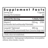 Metabolic Maintenance Curcumin + C (Longvida) 400mg - 60 Capsules