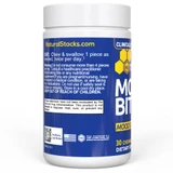 Mood Bites bottle side with suggested use and warnings