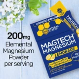 Magtech Magnesium Lemonade box with lemon slices, 200 mg magnesium graphic