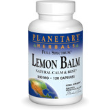 Planetary Herbals Full Spectrum Lemon Balm 500 mg 120 capsule bottle