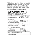 D3 Cell Guard full disclosure label with directions and supplement facts