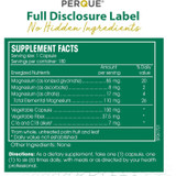 Mg Plus Guard full disclosure label, 180 capsule supplement facts panel