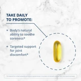Softgel on marble, take daily to promote soothing and joint support graphic