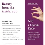 Beauty from the inside out resveratrol benefits, only 1 capsule daily