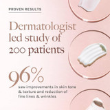 Firming Neck Cream proven results from dermatologist-led study graphic