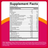 Women's Multi & Probiotics supplement facts panel