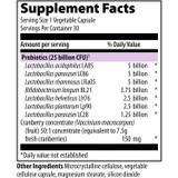U.T. Probiotic supplement facts, 7-strain blend and cranberry concentrate