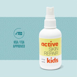 Active Skin Repair Kids spray with HSA/FSA approved badge
