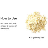 How to use text beside a pile of powder