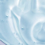 Close-up of clear Oligobooster gel texture with bubbles