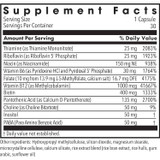MethylPro B-Complex + L-Methylfolate 10 mg supplement facts panel