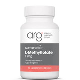 MethylPro L-Methylfolate 1 mg 90 vegetarian capsule bottle, new look