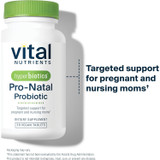 Pro-Natal Probiotic bottle, targeted support for pregnant and nursing moms