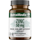 NutraMedix Zinc 50 mg immune skin antioxidant support 60 capsule bottle