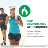 Couple jogging, keep comfortable with Condura inflammatory support graphic