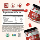 Organic India Organic Fiber Gummies, Strawberry - 60 Gummies