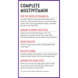 Complete multivitamin for the needs of women 55+ label panel
