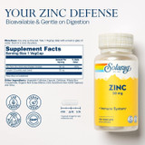Solaray Zinc 50 - 100 Capsules