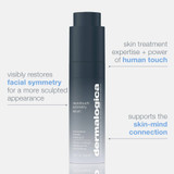 Dermalogica NeuroTouch Symmetry Serum with facial symmetry and skin-mind connection callouts