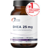Designs for Health DHEA 25 mg 60 capsule bottle