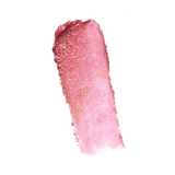 Swatch of shimmery raspberry pink Youngblood Lipstick