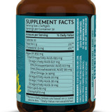 Omega-3 facts with algal oil EPA DHA total omega fatty acids panel