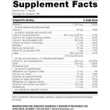 High ADEK Multi 180 capsule supplement facts panel