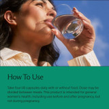 Woman drinking water, how to use Needed Stress Support