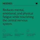 Needed Stress Support product description graphic on green