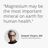 Quote card about magnesium from Deepak Chopra, MD